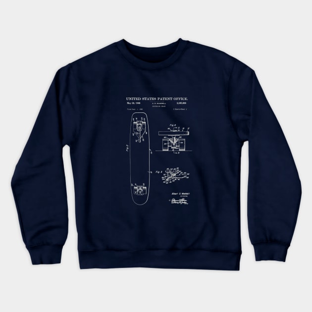 Skate Board 2 Crewneck Sweatshirt by blurryfromspace